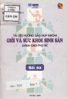 Tài liệu hướng dẫn họp nhóm: Giới và sức khỏe sinh sản dành cho phụ nữ